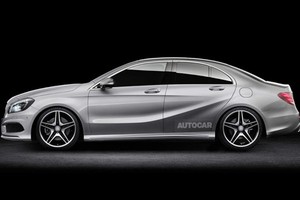 Phác thảo A-class phiên bản sedan. Ảnh: Autocar.