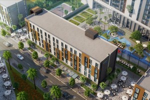 Một góc phối cảnh Garden Bay trong khu tổ hợp giải trí Cocobay