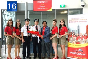 Vietjet khai trương đường bay TP. HCM - Đài Trung