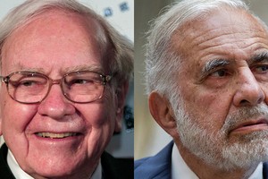 Tỷ phú Warren Buffett và tỷ phú Carl Icahn. (Nguồn: MarketWatch).
