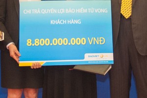  Bảo Việt Nhân thọ chi trả 9,8 tỷ đồng cho khách hàng gặp rủi ro