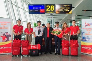 Vietjet khai trương đường bay Hà Nội - Singapore
