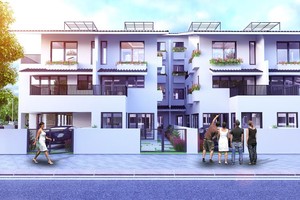 Khu biệt thự song lập Iris Homes với thiết kế trang nhã và sang trọng.
