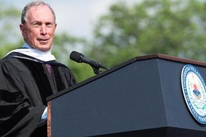 Tỷ phú Michael Bloomberg trong sự kiện cuối tuần trước. Ảnh: CNBC