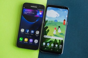 Có bước nhảy vọt về thiết kế nhưng doanh số của Galaxy S8 vẫn thấp hơn S7. Ảnh: Androidpit.
