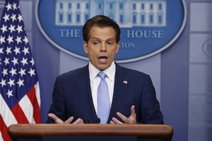 Anthony Scaramucci phát biểu tại Nhà Trắng sau khi được bổ nhiệm làm giám đốc truyền thông ngày 21/7. Ảnh: Reuters.