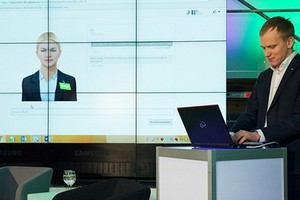 Aida đang được sử dụng tại ngân hàng SEB. Ảnh: Sputnik