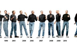Tủ quần áo của Steve Jobs hầu như không có sự thay đổi và thời thượng suốt hơn một thập kỷ.