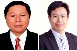 Thứ trưởng Bộ Lao động - Thương binh và Xã hội Lê Tấn Dũng và Lê Quân