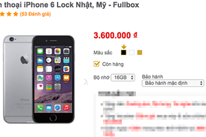 Giá iPhone 6 khóa mạng hiện chưa tới 4 triệu đồng.