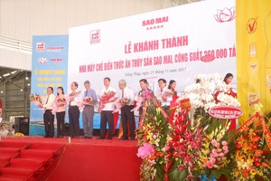 Tập đoàn Sao Mai khánh thành nhà máy thức ăn thủy sản Sao mai Supper Feed