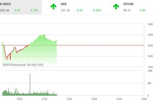 Phiên sáng 15/1: Dòng tiền dịch chuyển, VN-Index quay trở lại đường đua