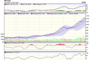 Biểu đồ kỹ thuật VN-Index. Nguồn: VCBS.