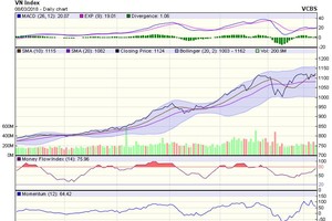 Biểu đồ kỹ thuật VN-Index. Nguồn: VCBS.