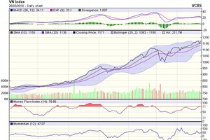 Biểu đồ kỹ thuật VN-Index. Nguồn: VCBS.