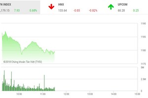 Phiên sáng 27/3: Cổ phiếu nhỏ nổi sóng