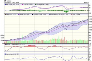 Biểu đồ kỹ thuật VN-Index. Nguồn: VCBS.