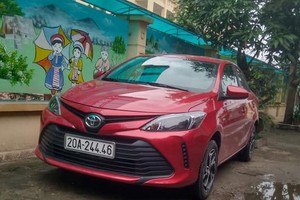 Chiếc Toyota Vios 2018 xuất hiện tại Việt Nam. Ảnh: Hoàng Quảng.  