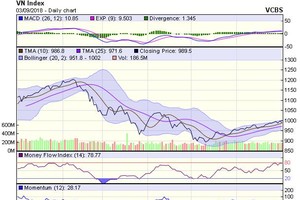 Biểu đồ kỹ thuật VN-Index. Nguồn: VCBS.