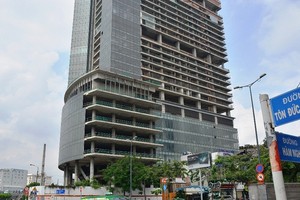 Dự án One Tower (TP.HCM) - dự án đầu tiên bị thu giữ tài sản để thu hồi nợ xấu. Ảnh: Internet