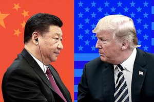Tổng thống Mỹ Donald Trump (phải) và Chủ tịch Trung Quốc Tập Cận Bình. Ảnh: CNN.