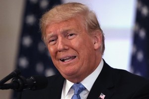 Tổng thống Mỹ Trump trong cuộc họp báo ở New York ngày 26/9. Ảnh: AFP.