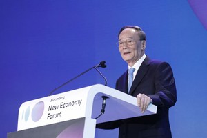 Phó chủ tịch Trung Quốc - Vương Kỳ Sơn. Ảnh: Bloomberg