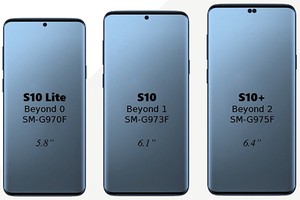 Galaxy S10 mới sẽ có ba biến thể kích thước màn hình.