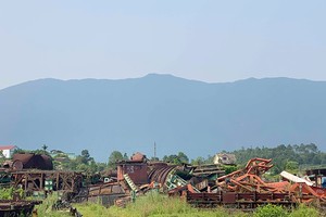 Hiện trạng nhà máy thép Vạn Lợi. Ảnh: Đức Hùng.