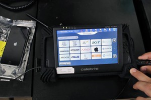 Minh họa một bộ công cụ mở khóa các mẫu smartphone của Cellebrite.