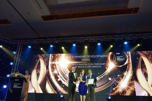 Dự án Khu đô thị LAVILA NAM SÀI GÒN của KIẾN Á vinh dự nhận giải thưởng uy tín tầm khu vực châu Á, "Best of the best" hạng mục Best Township Development.