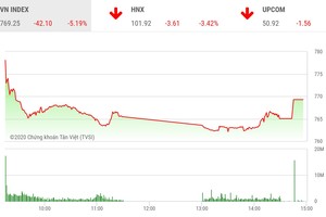 Phiên chiều 12/3: Hơn 100 mã giảm sàn, VN-Index xuống đáy 2 năm rưỡi