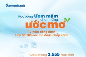 Sacombank dành hơn 3,5 tỷ đồng trao học bổng cho học sinh năm học 2020-2021 