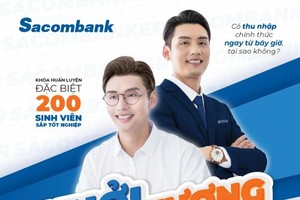 Sacombank tuyển dụng 200 nhân sự tiềm năng