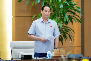 Phó chủ tịch Quốc hội Trần Quang Phương điều hành phiên thảo luận.