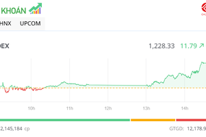 Thị trường tăng thêm gần 12 điểm trong phiên đáo hạn phái sinh