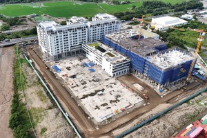 Dự án nhà ở xã hội cho công nhân thuê tại TP. Thủ Đức. Ảnh: Trọng Tín.