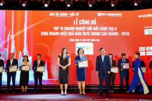 Bảo Việt Nhân thọ dẫn đầu “Top 10 Doanh nghiệp Đổi mới sáng tạo và Kinh doanh hiệu quả 2025” ngành bảo hiểm