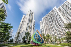 Để phát triển một dự án bất động sản, nguồn vốn tín dụng là rất quan trọng. Ảnh Dũng Minh.