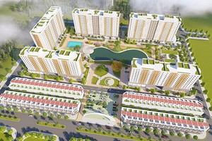 Phối cảnh dự án Nhà ở xã hội Nhơn Bình.