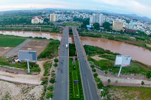 Một góc thành phố Kon Tum Ảnh: HTL