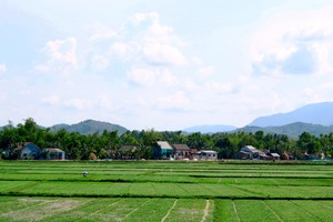 Một góc xã Quế Phú, huyện Quế Sơn, tỉnh Quảng Nam.