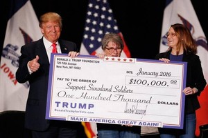 Tổng thống Trump chỉ bỏ 2,8 triệu USD cho quỹ từ thiện mang tên mình