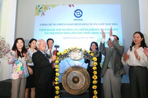 Nhiều nụ cười tại phiên giao dịch khai xuân 