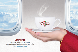 Vinacafé đồng hành cùng các chuyến bay của Vietnam Airlines
