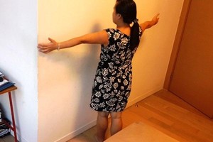 Phần cột chịu lực chiếm diện tích không nhỏ tại căn hộ Keangnam