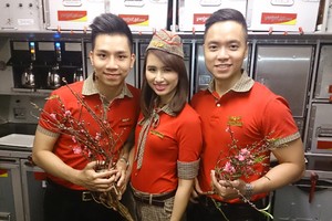 Vietjet vận chuyển mai, đào dịp tết Bính Thân 2016