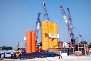 Công trường FECON ra quân sau dịp Tết Nguyên Đán 2015