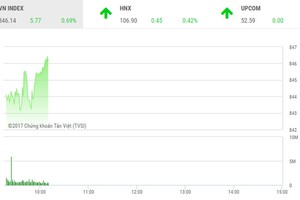Phiên sáng 30/10: Bluechip tiếp tục giúp thị trường “bay cao“