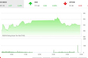 Phiên chiều 27/8: Cổ phiếu bất động sản bị bán mạnh, VN-Index hạ nhiệt